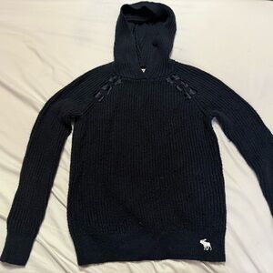 Abercrombie Kids Black Cable Knit Turtleneck Sweater